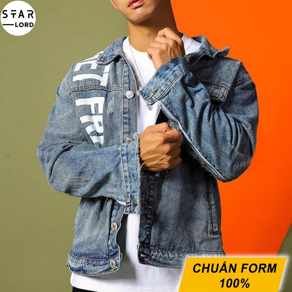 Áo khoác jean nam nữ trơn cá tính unisex SL819 STARLORD