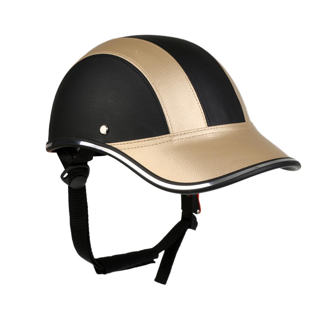 2 Pieces Motorcycle Protective Hat 55-60cm Baseball Cap Style Bike Scooter Safety Helmet