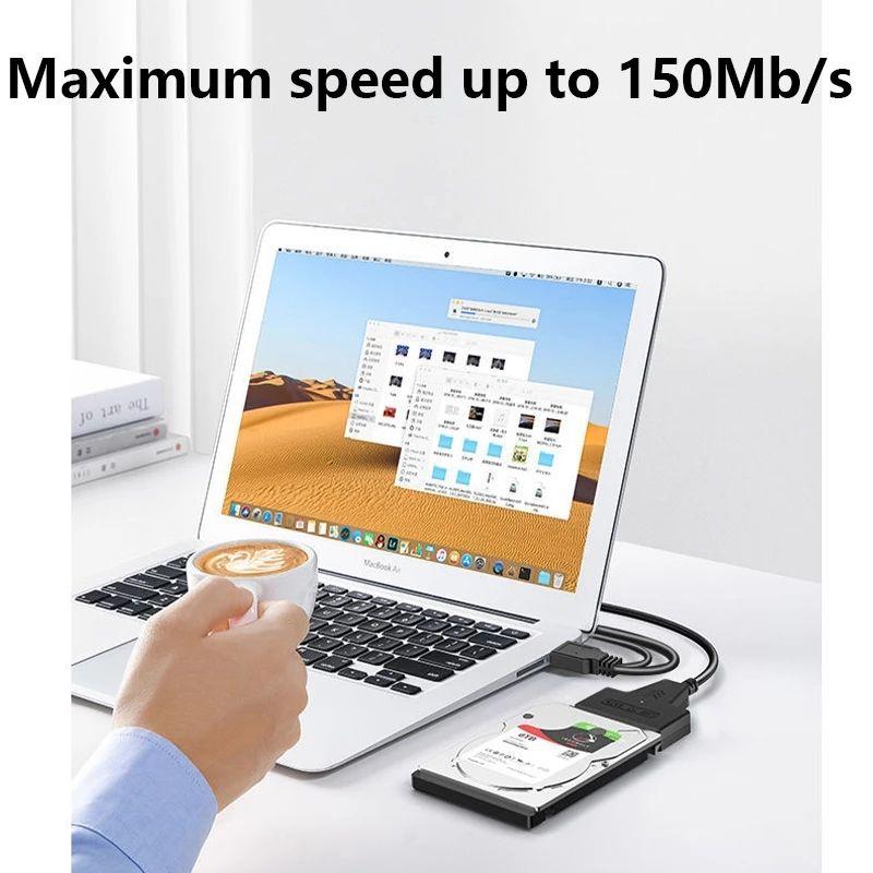 Ổ cứng SSD HDD bên ngoài CD-ROM ổ đĩa quang SATA 3 đến USB 3.0 Cáp với bộ chuyển đổi 12V 2A cho máy tính xách tay máy tính để bàn PC