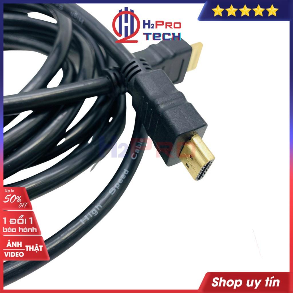 Dây HDMI, Cáp HDMI 2.0 Dài 1.5m, 3m, 5m Tròn Dẻo, Hỗ Trợ 4K SENNIKO HDTV, Đầu Mạ Vàng Cho TV/ Máy Chiếu/ PS4-H2pro Tech