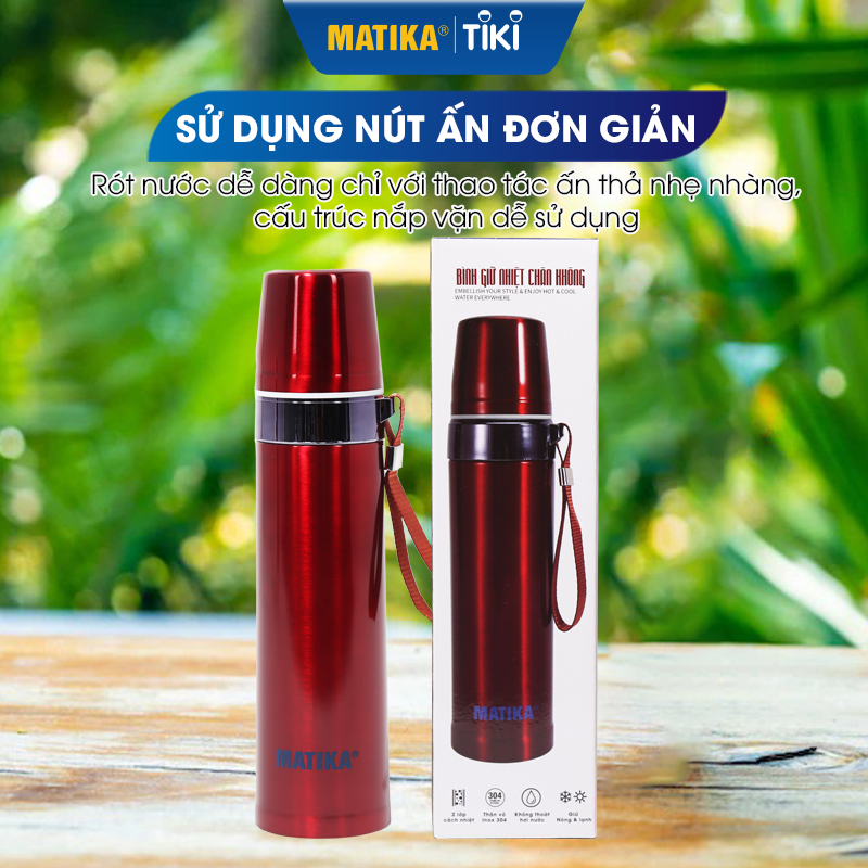 Bình Giữ Nhiệt Inox MATIKA MTK-HC5700 Dung Tích 700ml - Hàng Chính Hãng
