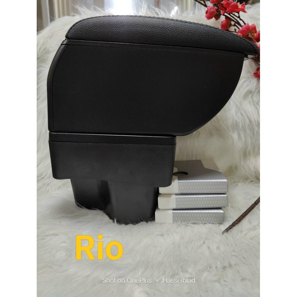 Hộp tỳ tay ô tô xe Kia Rio tích hợp 7 cổng USB