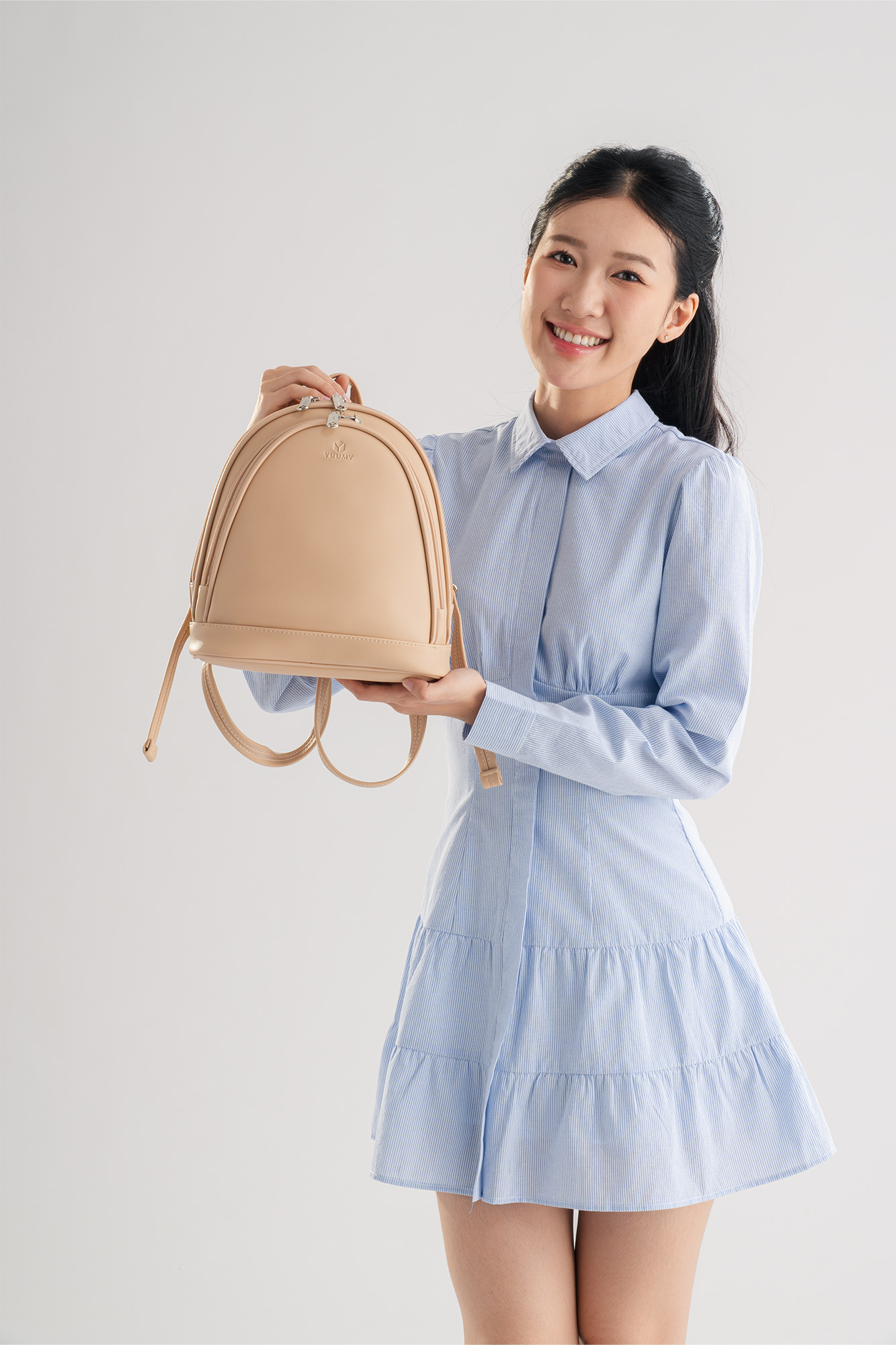 Balo Yuumy ( Thời trang nữ basic cỡ trung - Balo da Seasand YBA99 )
