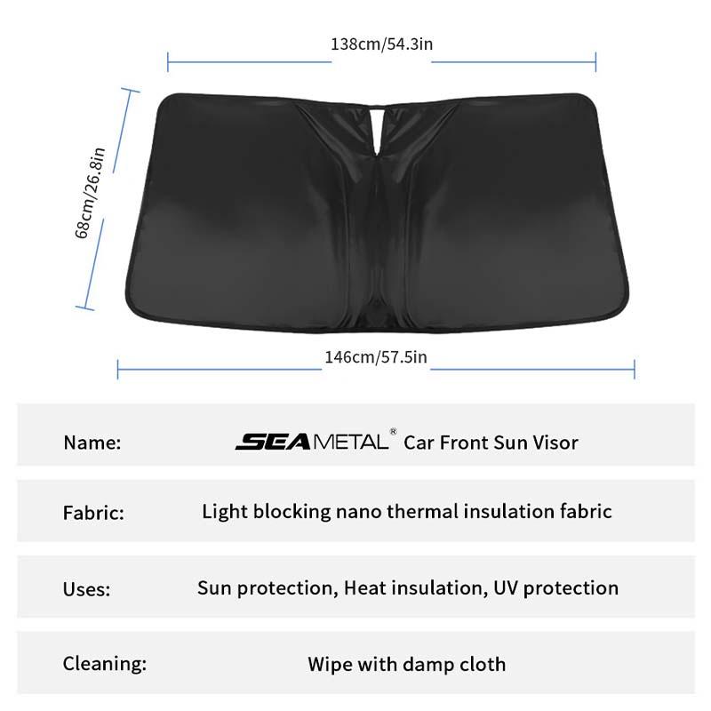 Tấm Vải Polyester Che Nắng Chống Tia UV Thông Dụng Cho Xe Hơi Toyota Vios Fortuner Hilux