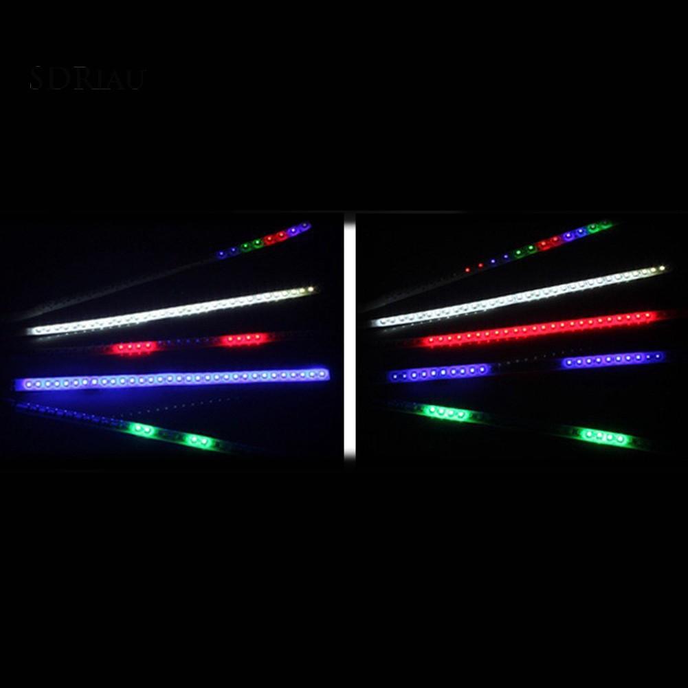 Dây đèn 32 bóng LED 12V 30cm đi đường ban ngày trang trí cho xe hơi nhiều màu
