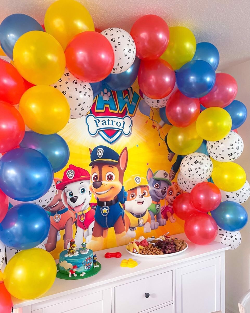 Bộ bong bóng trang trí chó cứu hộ paw patrol balloon CCH11