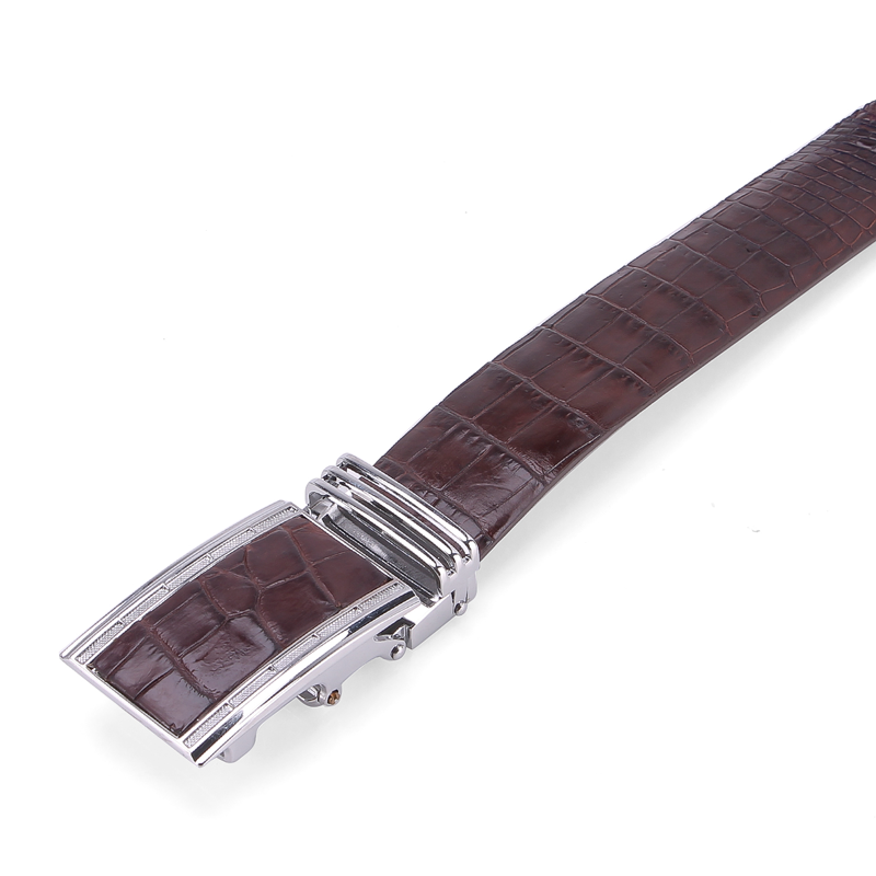 Bộ Ví &amp; Thắt Lưng Nam Da Cá Sấu Gai Đuôi Huy Hoàng HT2242-HT4245 (23 x 11,5 cm) - Nâu Đất