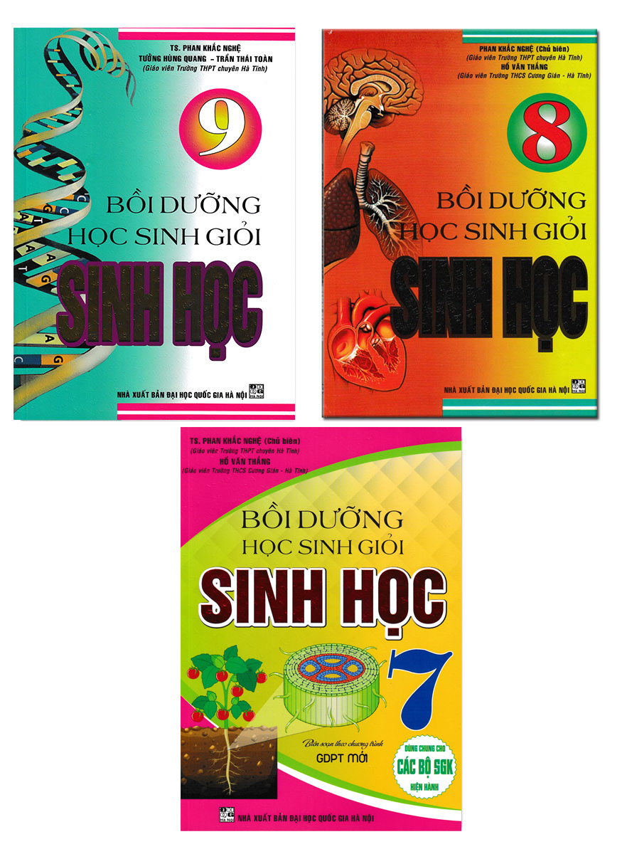 Combo Bồi Dưỡng Học Sinh Giỏi Sinh Học - Phan Khắc Nghệ 7 - 8 - 9 - HA