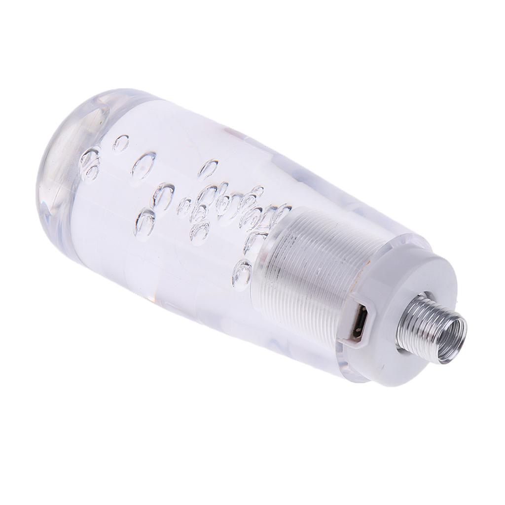 LED Light 3.9'' Crystal Bubble Knob JDM Round Gear Stick er
