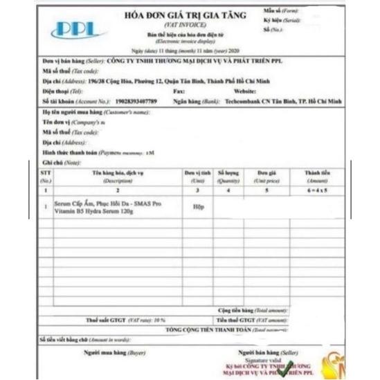 HÀNG NHẬP KHẨU - Tinh Chất Serum SMAS HA Plus - Hyaluronic Acid Premium Ampoule Cấp Ẩm Làm Trắng Sáng Da Cấp Nước 100ml