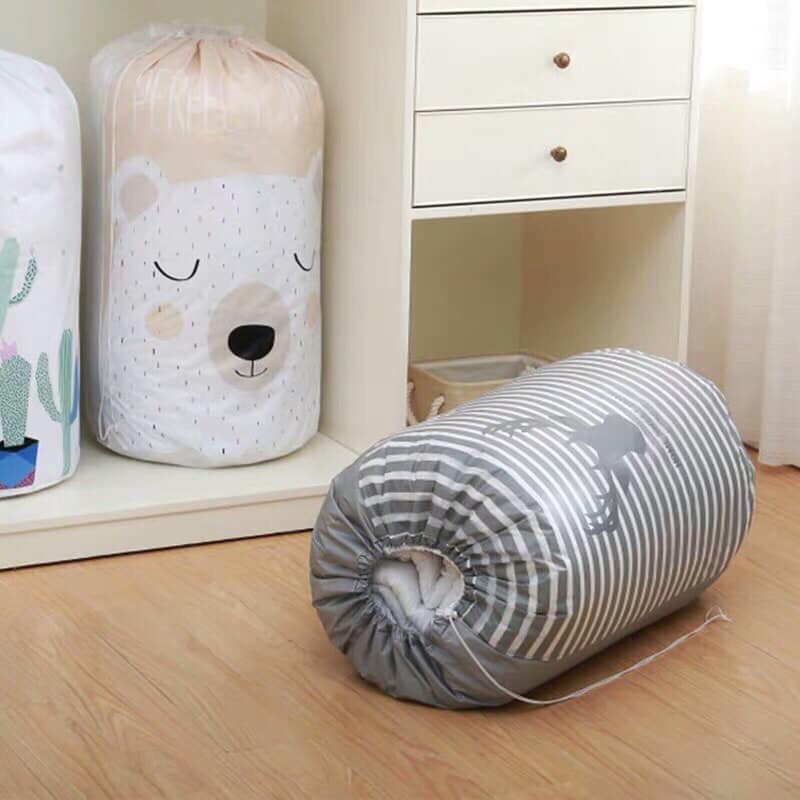 Túi dây rút nhựa 90*45cm đựng chăn màn, drap, quần áo