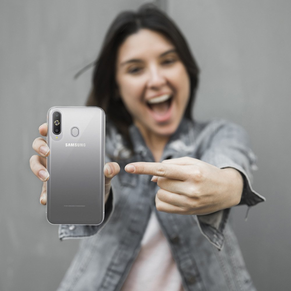 Ốp lưng dẻo silicon cho Samsung Galaxy A60 hiệu Ultra Thin mỏng 0.6mm chống trầy - Hàng chính hãng