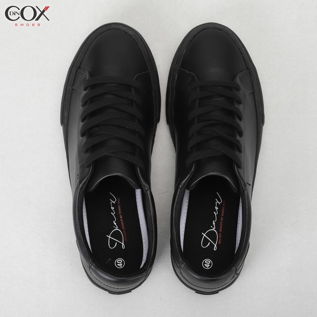 Giày Sneaker Da Unisex DINCOX D20 Black Năng Động Cá Tính