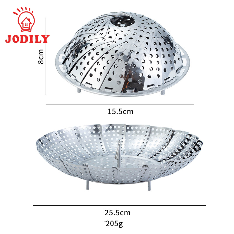 Rổ Hấp Xửng Hấp Inox Hình Cánh Hoa Thu Vào Mở Ra Tiện Dụng