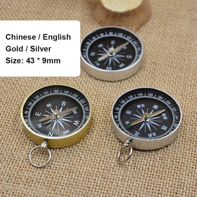 Portable Lightweight Emergency Compass Outdoor Survival Compass Tool G44-2 Navigation Wild Tool Black