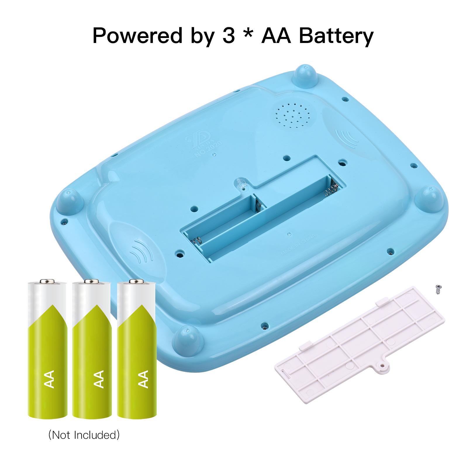 Early Educational Toy Learning Tablet Toddler Computer Toy with LED Screen Display 8 Learning Modes Gift for Age 3-6