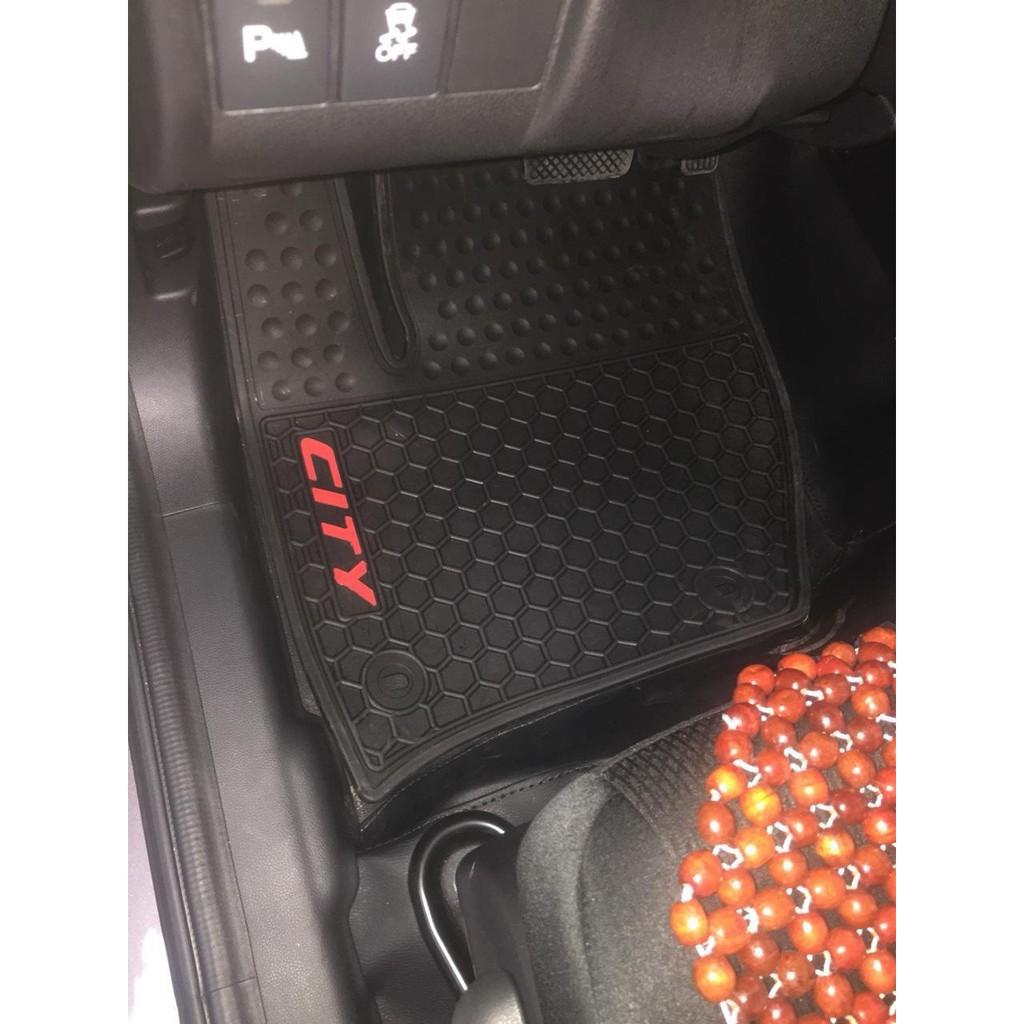 City, thảm lót sàn cao su honda city 2015-2019 ko mùi, cao su đúc