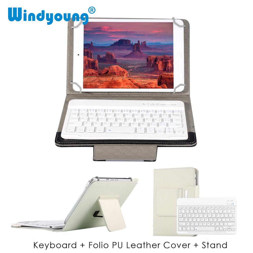 7 8 Inch 9 10 Inch Đa Năng Bàn Phím Bluetooth Không Dây Với Bao Da Đứng Dành Cho Máy Tính Bảng iPad Dành Cho IOS android Windows