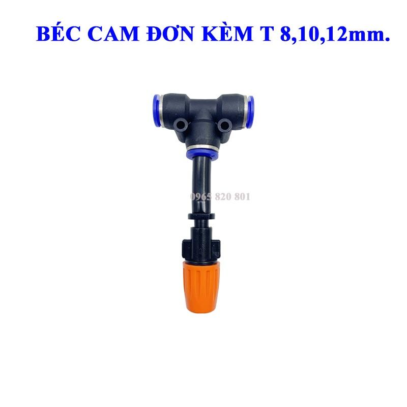 Béc Phun Sương 1 Cửa Cam gắn ống 8,10,12mm