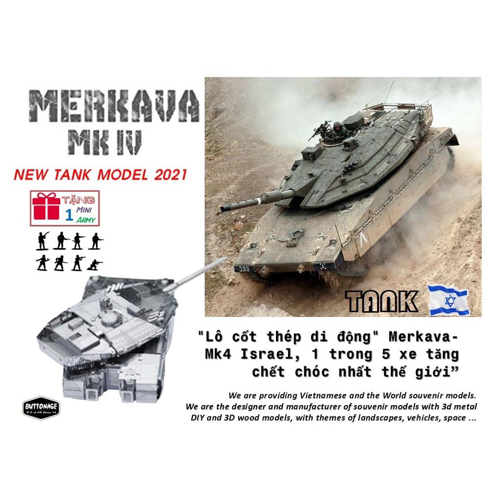 Mô Hình Lắp Ráp 3d Xe Tăng Merkava Mk4 - Israel