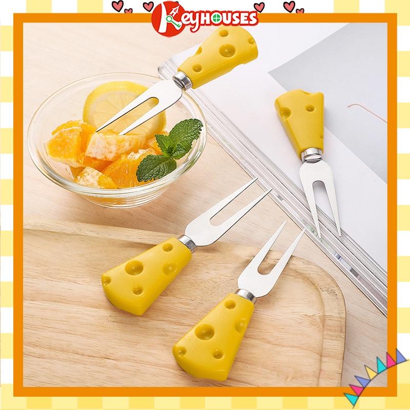 Dĩa Hoa Quả Inox Phô Mai Decor Văn Phòng Cute