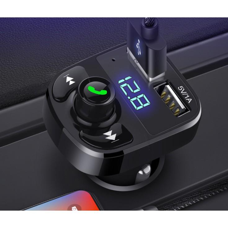 Tẩu sạc trên ô tô 2 cổng USB Hyundai MP3 Bluetooth HY02 - Gia dụng SG