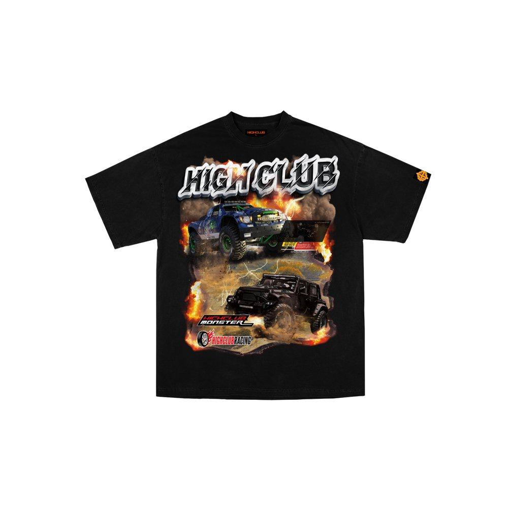 Áo Thun BIG TRUCK Tay Lỡ Unisex Nam/Nữ Đen/Trắng Cổ Tròn - HIGHCLUB