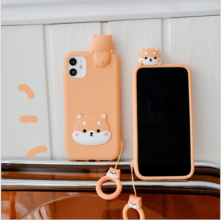 Ốp lưng dành cho iphone silicon Chó SiBa 6/6plus/6s/6splus/7/7plus/8/8plus/x/xs/11/12/pro/max/plus/promax
