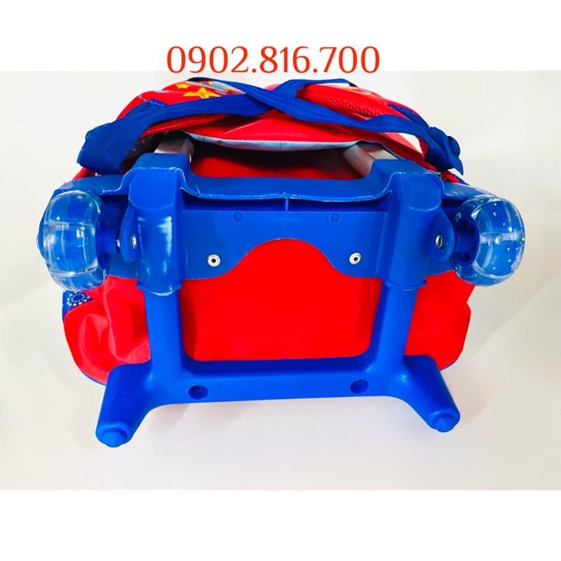 Ba lô cần kéo đi học cho bé trai tiểu học cấp 1 hình siêu nhân nhện Spiderman