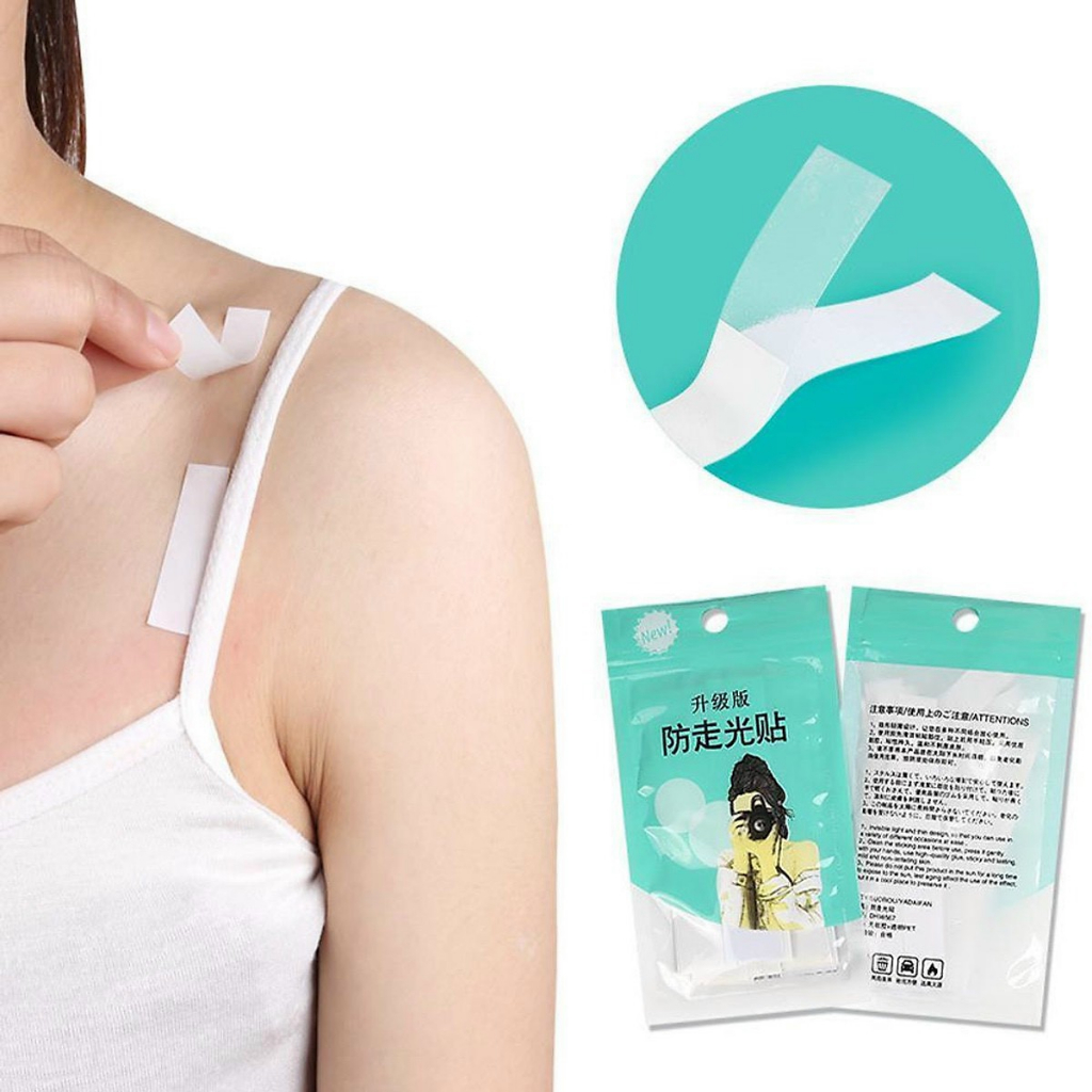Set 36 băng dính cố định quần áo - Miếng dán chống lộ, hở ngực, vai áo cho bạn gái