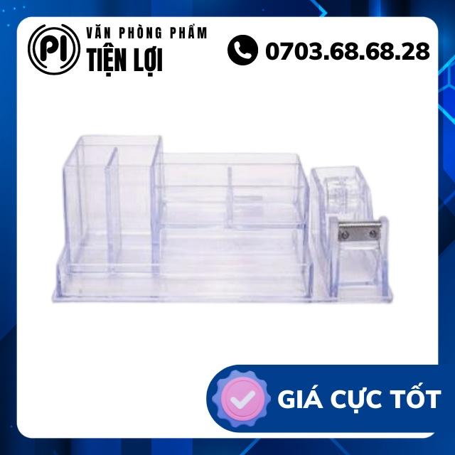 Hộp cắm bút mica Xukiva 184 hình chữ nhật, kích thước là (19.5 x 11.5 x 7 cm)