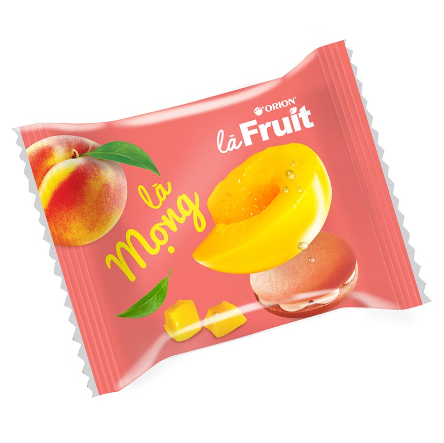 Bánh Bông Lan Nhân Mứt Đào - làFruit - 12 gói x 25g