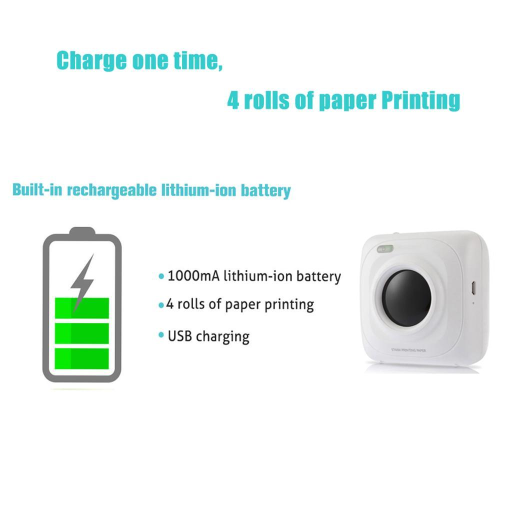 Wireless Photo Label with 4 Roll Thermal Paper Scanning  StyleK