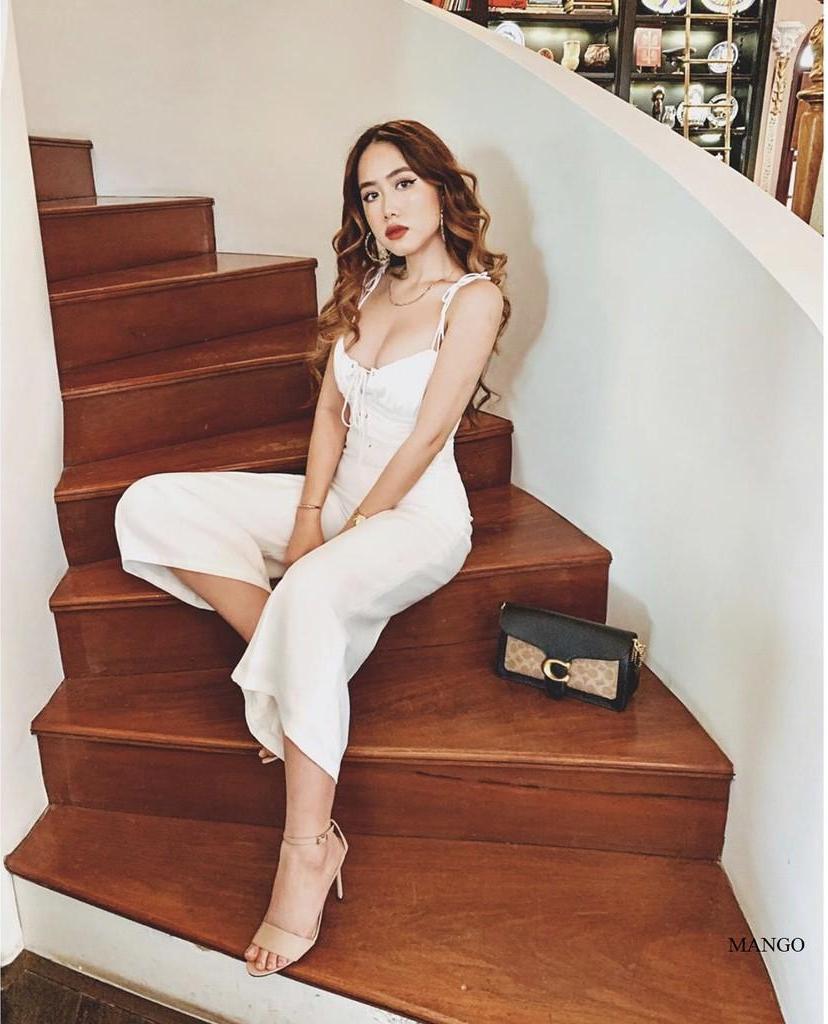 Jumpsuit thiết kế 2 dây ống suông - jump thiết kế