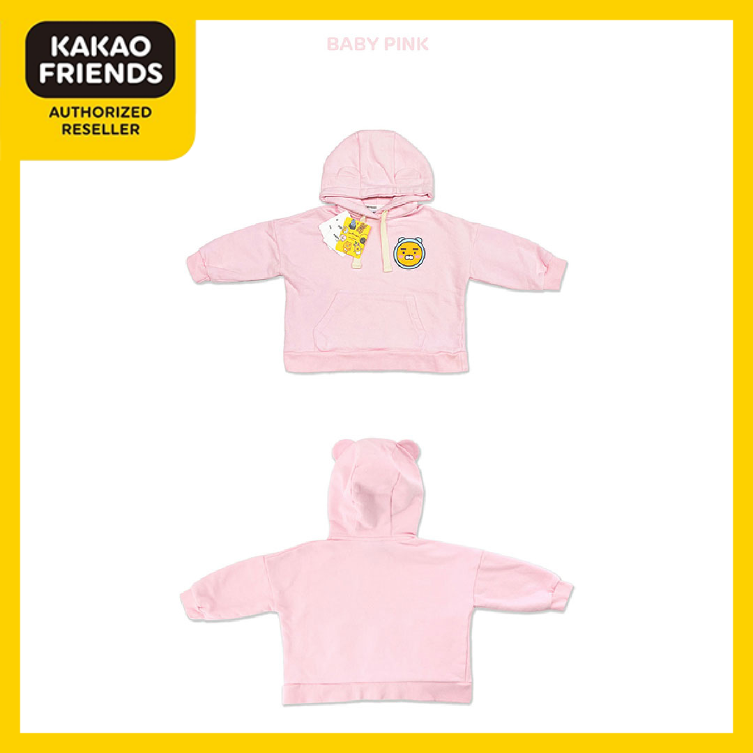 Áo Hoodie Baby Apeach Màu Hồng Kakao Friends Chính Hãng