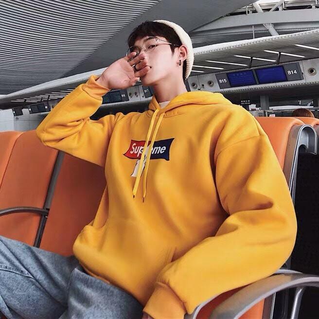 Áo Hoodie Nam Superme Chất Nỉ Lót Lông Full Size