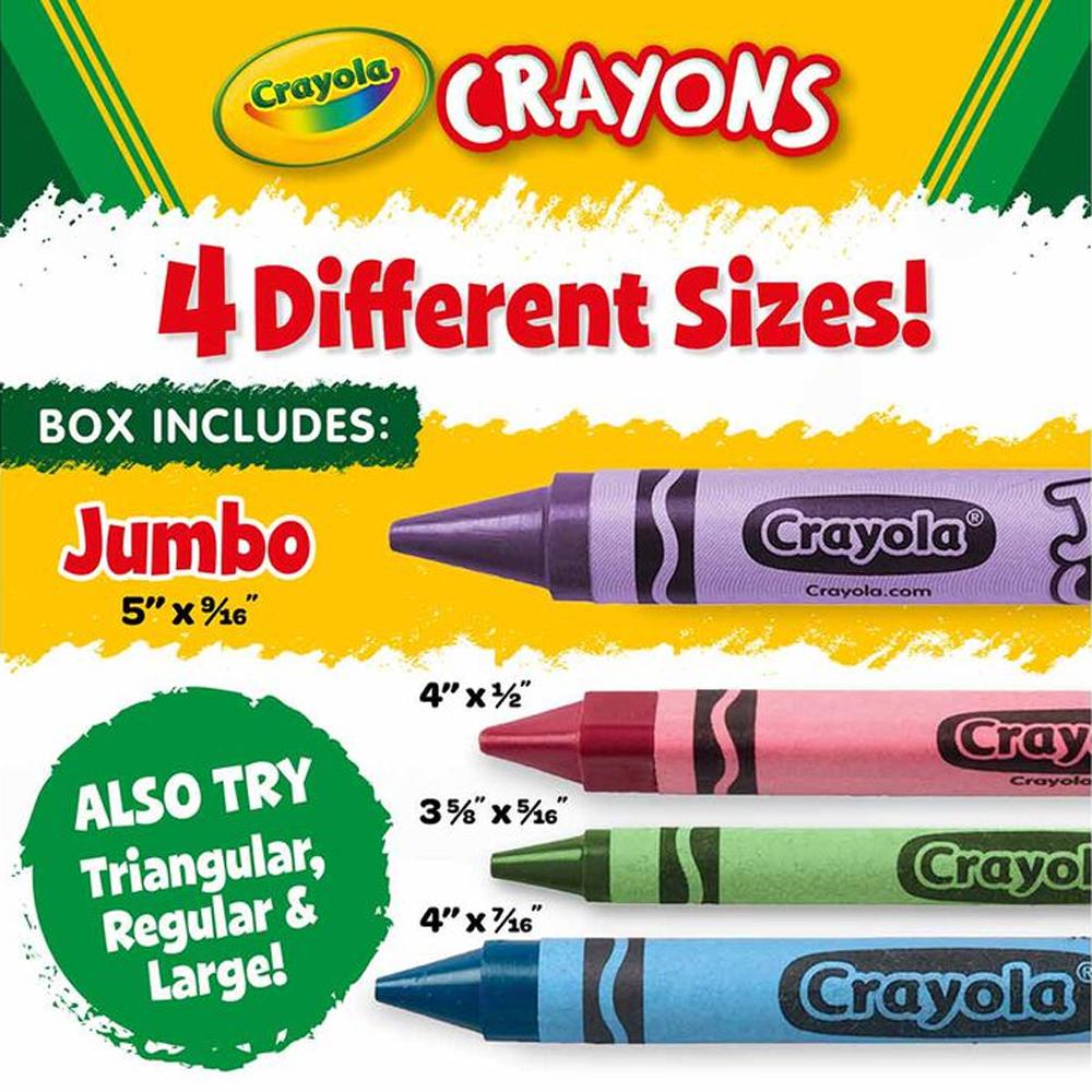 Hộp 8 Bút Sáp Màu Crayon Dạng Thỏi Lớn - Crayola 520389