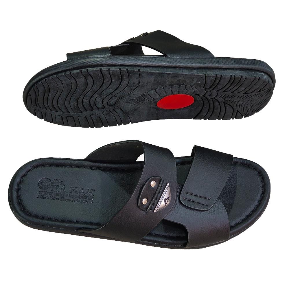 Dép Nam Quai Ngang HÀ NAM Da Bò Thật Cao Cấp DNA2226