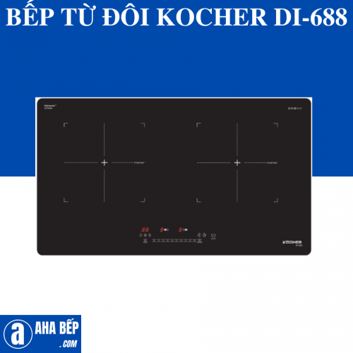 Bếp Từ Đôi Kocher DI-688. Hàng Chính Hãng