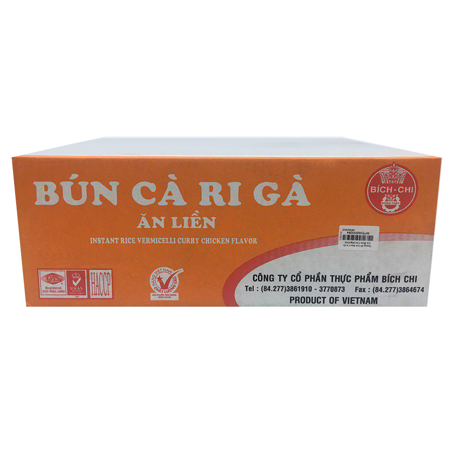 Thùng 30 Gói Bún Cà Ri Gà Bích Chi