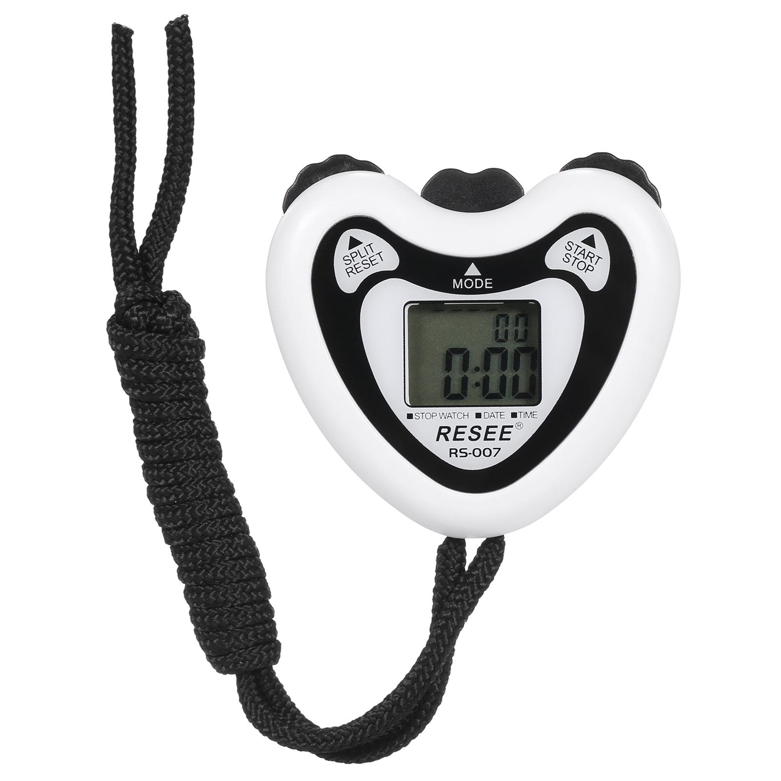 Digital Stopwatch and Whistle Set Sports Timer with Time Calendar Alarm for Marathon Running for Coaches and Referees