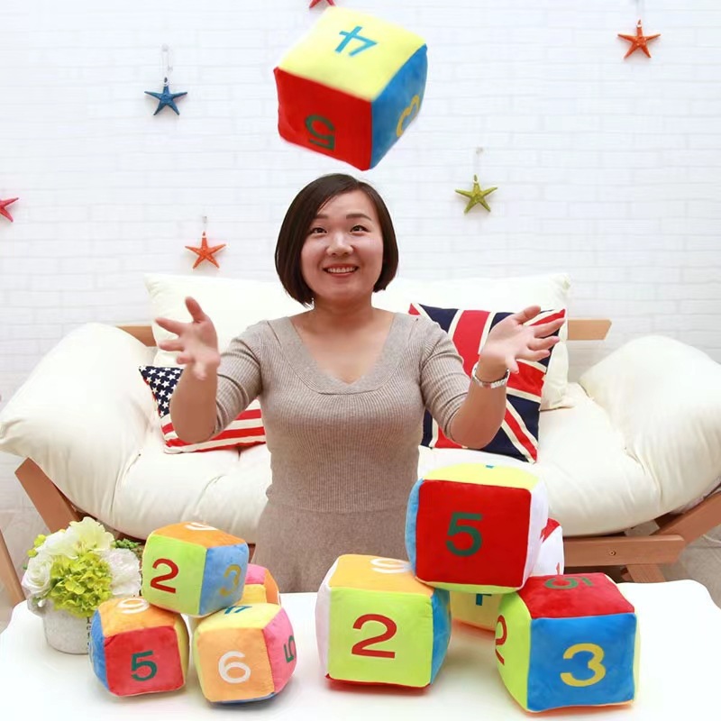 Viên Xí Ngầu Bằng Bông (10cm) Xúc Xắc Bông Dễ Thương Ngộ Nghĩnh Cho Bé Hàng Cao Cấp, An Toàn - Thú Bông Hình Xí Ngầu, Xúc Xắc Đáng Yêu Cute