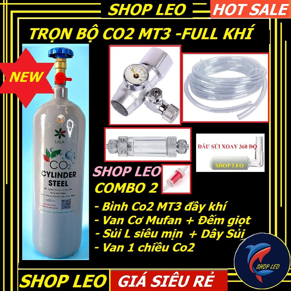 Bình Co2 Full Bộ Van Điện, Van cơ- Trọn bộ bình CO2 MT3 - phụ kiện thủy sinh - shopleo
