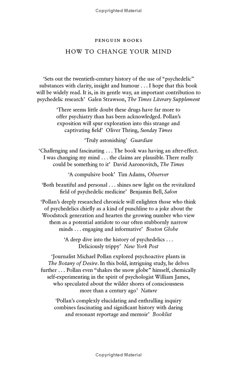 How To Change Your Mind : The New Science Of Psychedelics