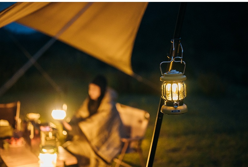 Đèn cắm trại, đèn báo bão, đèn treo lều, đèn măng xông NH21ZM008 Retro (Outdoor atmosphere camping lights)