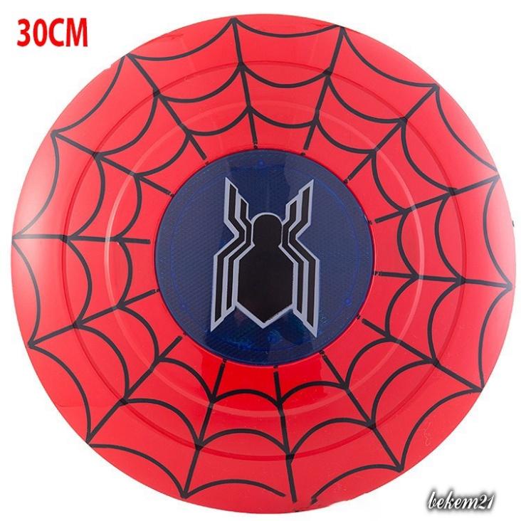 Khiên Phát Sáng Người Nhện Spiderman Có Đèn Nhạc Đội Trưởng Mỹ Cho Bé Hóa Trang Halloween