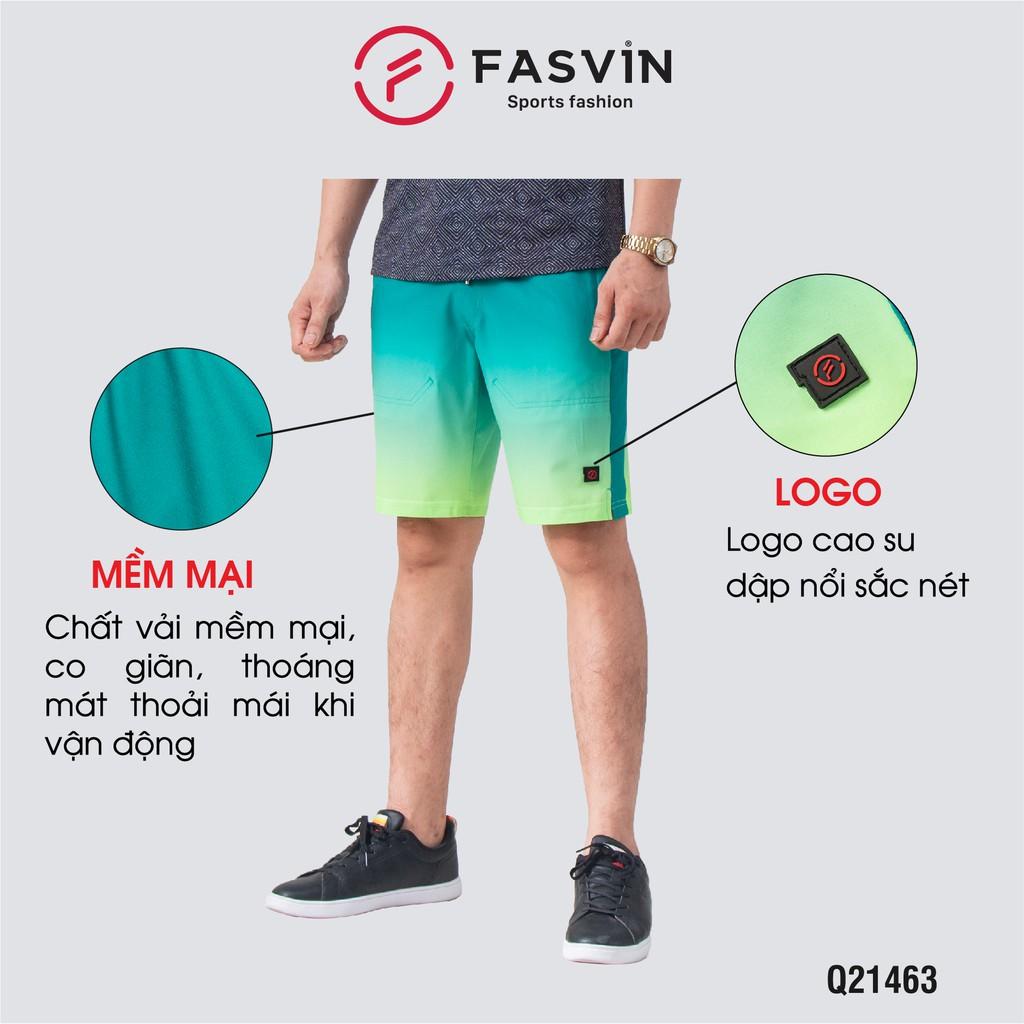 Quần Đùi Nam Đi Bơi FASVIN S21463.HN Vải Gió Đẹp In Thăng Hoa Hàng Nhà Máy Chất Lượng Cao