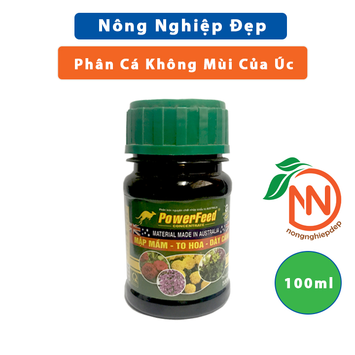 Phân Cá KHÔNG MÙI PowerFeed 100ml - Siêu Đẻ Nhánh, Mập Thân, Dày Lá