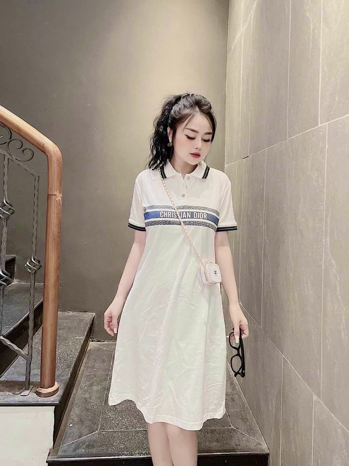 Váy Sơ Mi Nữ, Đầm váy cổ sơ mi Nữ Dáng chữ A