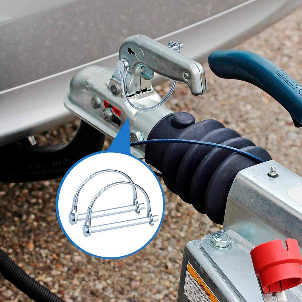 2-4pack 6.3x50mm 316 Stainless Steel Round Arch Locking Lock Pin for Marine